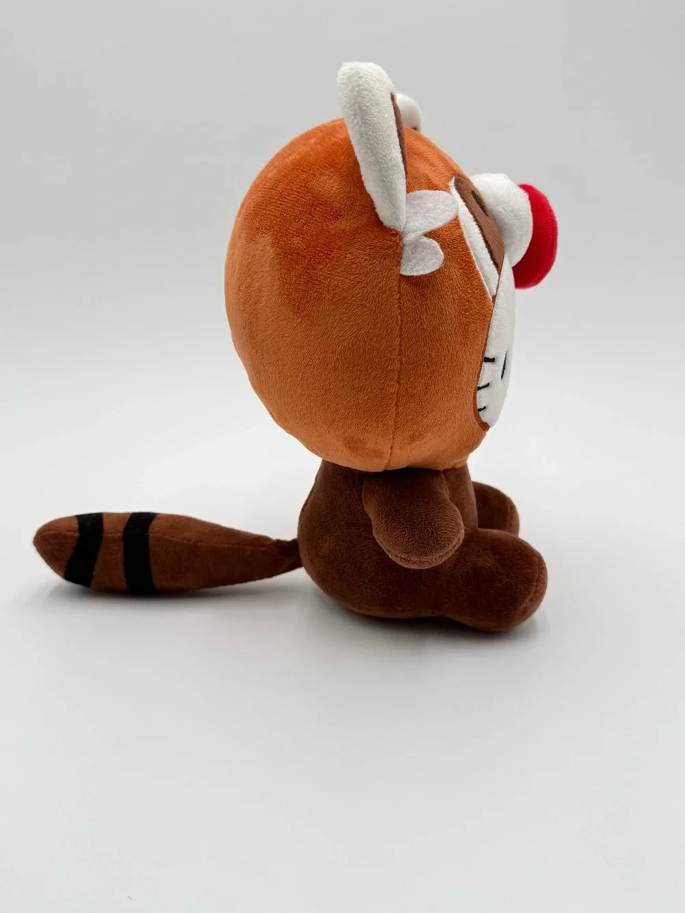 Hello Kitty Sanrio Red Panda Plush Fiesta 2025 Stuffed Animal Brown Red Bow